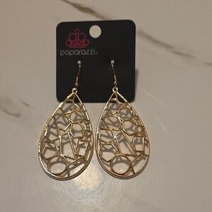 Paparazzi Geometric Gold Earrings